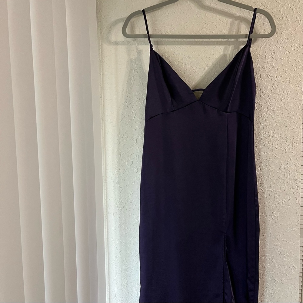 NWOT Silky Purple Slip Dress